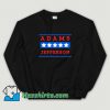 Vintage American History Buff Adams Jefferson Sweatshirt