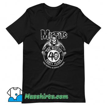 Vintage The Misfits Forty Years Anniversary T Shirt Design