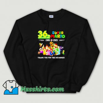 36 Th Super Mario Bros 1985 2021 Sweatshirt On Sale