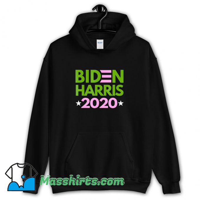 Biden Harris 2020 Pink Green Democrat Liberal Funny Hoodie Streetwear