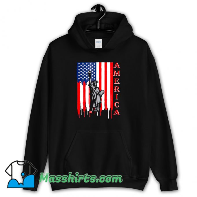Cheap Fourth Of July Statue Of Liberty Hoodie Streetwear