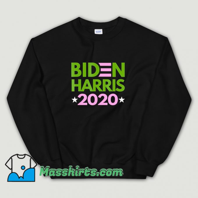 Cool Biden Harris 2020 Pink Green Democrat Liberal Sweatshirt