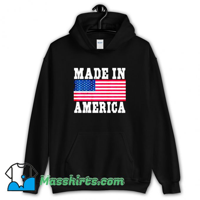 Made In America USA Flag Hoodie Streetwear