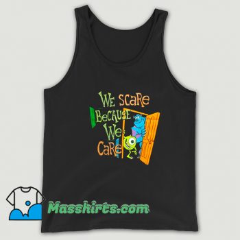 New We Scare We Care Monsters University Tank Top