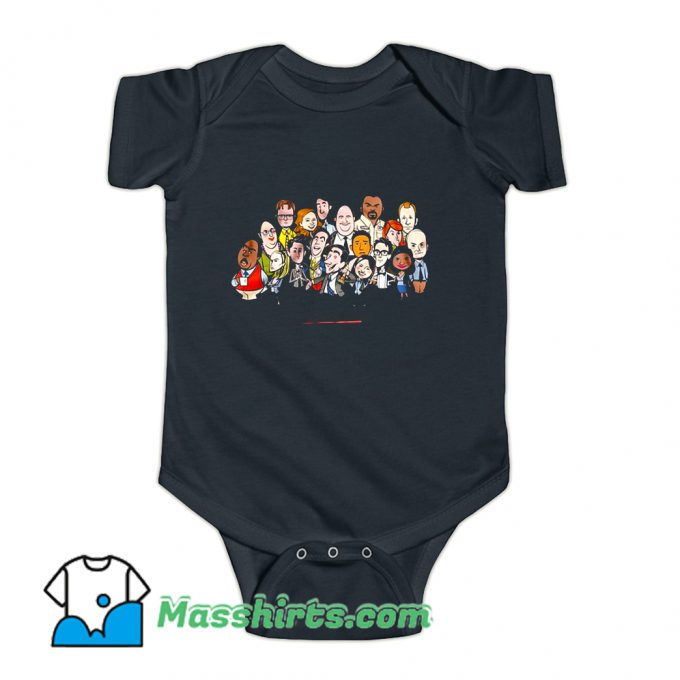 The Office Cartoons Character Baby Onesie