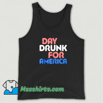 Vintage Day Drunk For America Tank Top