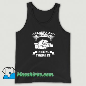 Awesome Grandpa And Grandson Best Team Family Tank Top