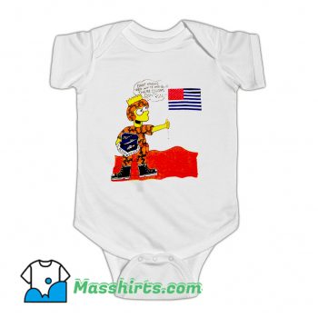 Awesome Operation Desert Shield Bart Simpson Baby Onesie