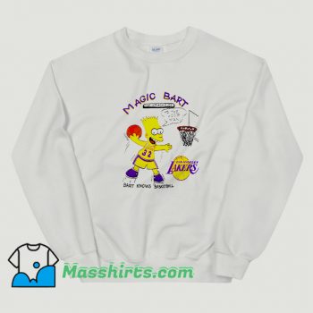 Cheap Magic Bart Simpson To The Hoop Man Sweatshirt