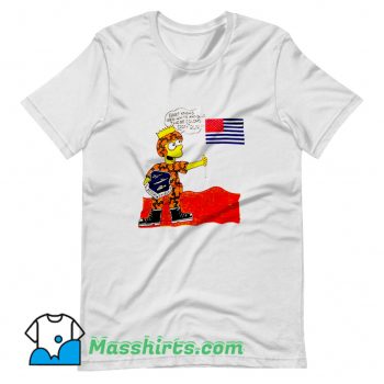 Classic Operation Desert Shield Bart Simpson T Shirt Design