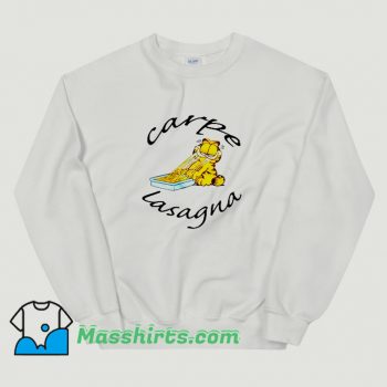 Cool Garfield Carpe Lasagna Sweatshirt