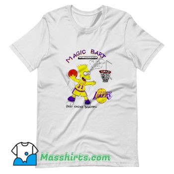 Cool Magic Bart Simpson To The Hoop Man T Shirt Design