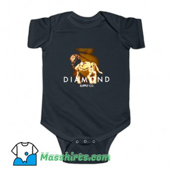 Diamond Supply Geo Lion Baby Onesie