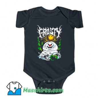 Frosty Angry Snowman Baby Onesie
