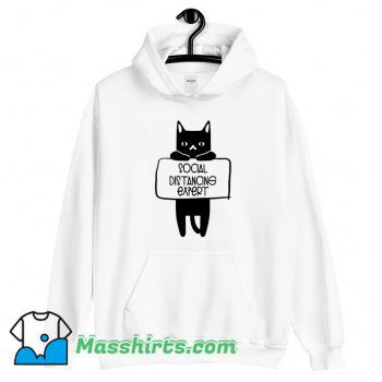 Funny Social Distancing Expert Cat Lovers Hoodie Streetwear
