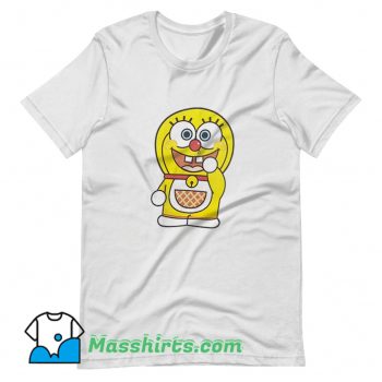 SpongeBob Squarepants X Doraemon Parody T Shirt Design On Sale