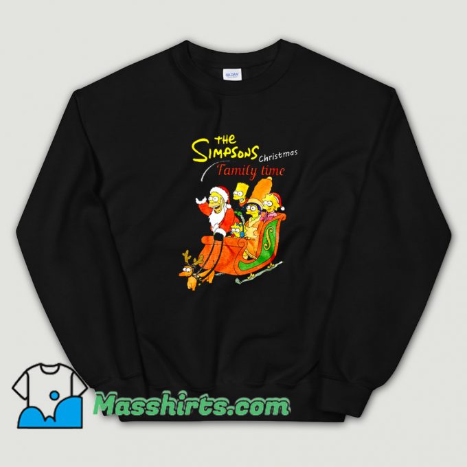Vintage The Simpson Family Christmas Sweatshirt