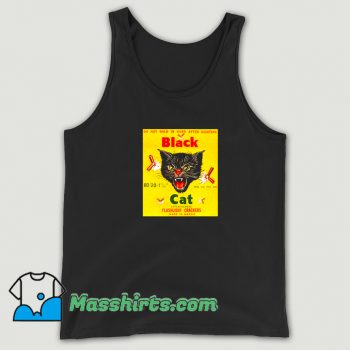 Black Cat Flashlight Crackers Tank Top
