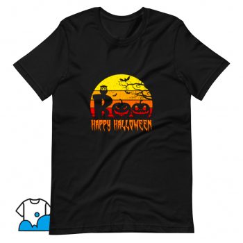Cool Boo Happy Halloween T Shirt Design