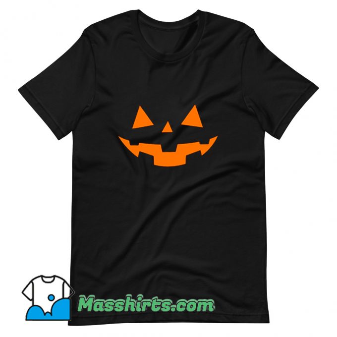 Funny Scary Pumpkin Face Halloween T Shirt Design