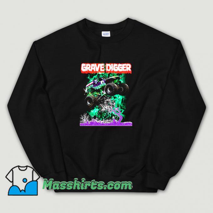 Gravedigger Monster Truck Sweatshirt On Sale