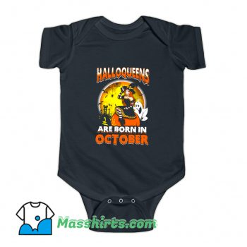 Halloqueens Are Born In October Baby Onesie