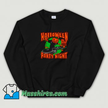 Jac o Lantern Dj In Music Disco Halloween Sweatshirt