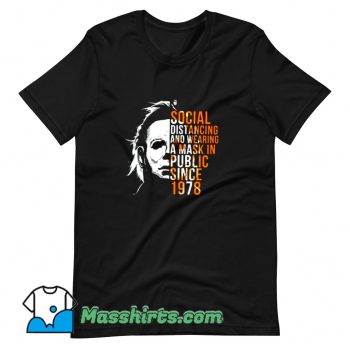 Social Distancing And Wearing A Mask T Shirt Design