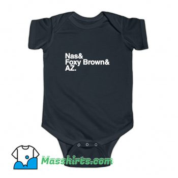 The Firm Nas and Foxy Brown AZ Baby Onesie