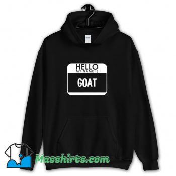 Best Halloween Hello My Name Is Goat Hoodie Streetwear
