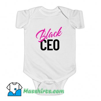 Black Ceo Business Owner Baby Onesie