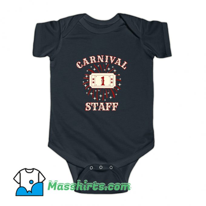 Carnival Staff 1St Birthday Baby Onesie