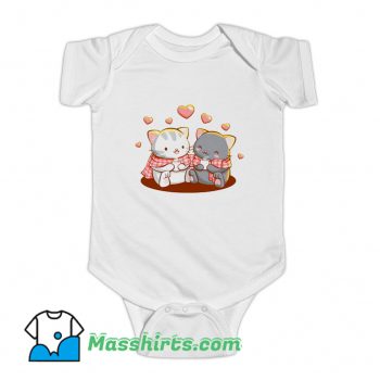 Cats Amine Gift For Girls Valentines Day Baby Onesie