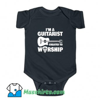 Christian Music Church Guitar Jesus Baby Onesie