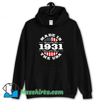 Classic Made In Land Of The Free 1931 Hoodie Streetwear
