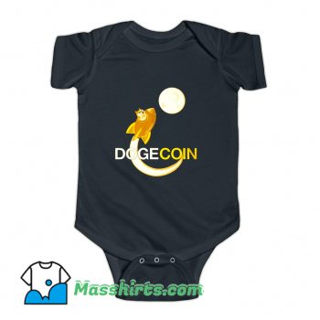 Dogecoin To The Moon Baby Onesie