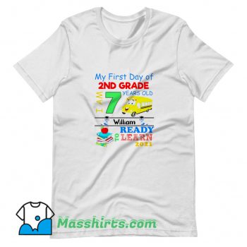 Vintage My First Day Of 2Nd Grade T Shirt Design