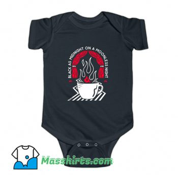 Black As Midnight On A Moonless Night Baby Onesie