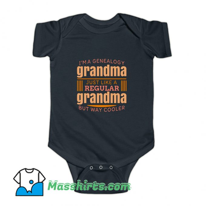 New I Am Genealogy Grandma Baby Onesie