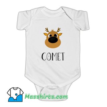 Santa Reindeer Comet Baby Onesie On Sale