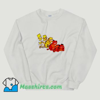 Cheap Bart Simpson And Garfield Sweatshirt