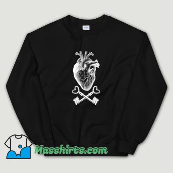 Cheap Keyhole Pirate Heart Sweatshirt