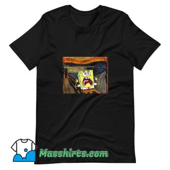 Cheap Spongebob Scream Cartoon T Shirt Design