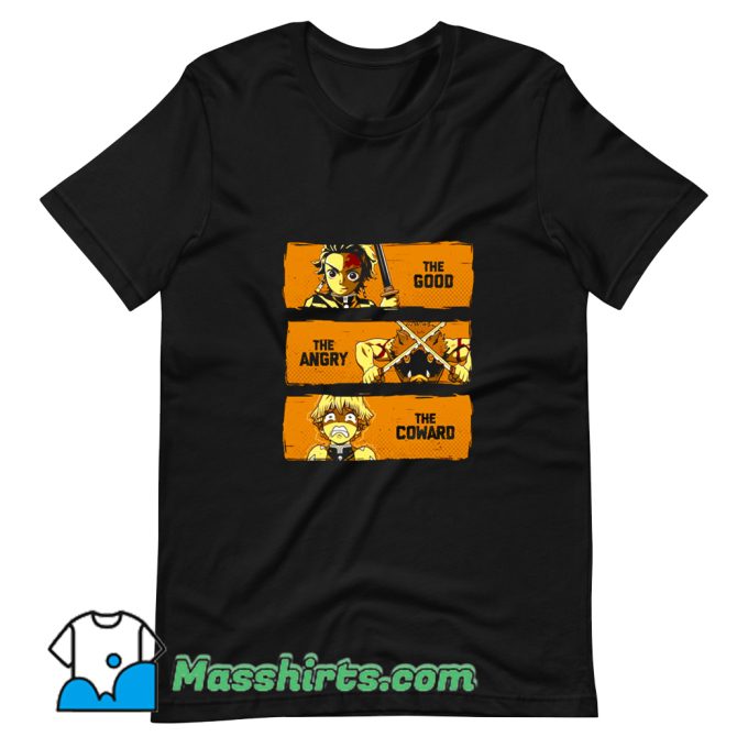 Demon Slayer The Good The Angry The Coward T Shirt Design