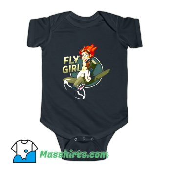 Fly Girl Plane Awesome Baby Onesie