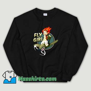 Fly Girl Plane Sweatshirt On Sale