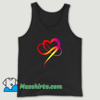 New Colorful Heart Symbol Love Infinity Tank Top