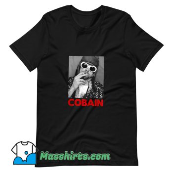 Vintage Cobain Smoking Nirvana Rock Band T Shirt Design
