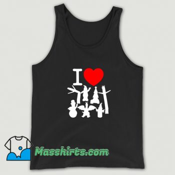 I Love Inflatables Red Heart Funny Tank Top