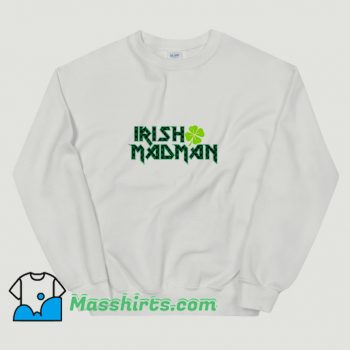 Irish Madman Plaid Heavy Metal Parody Sweatshirt